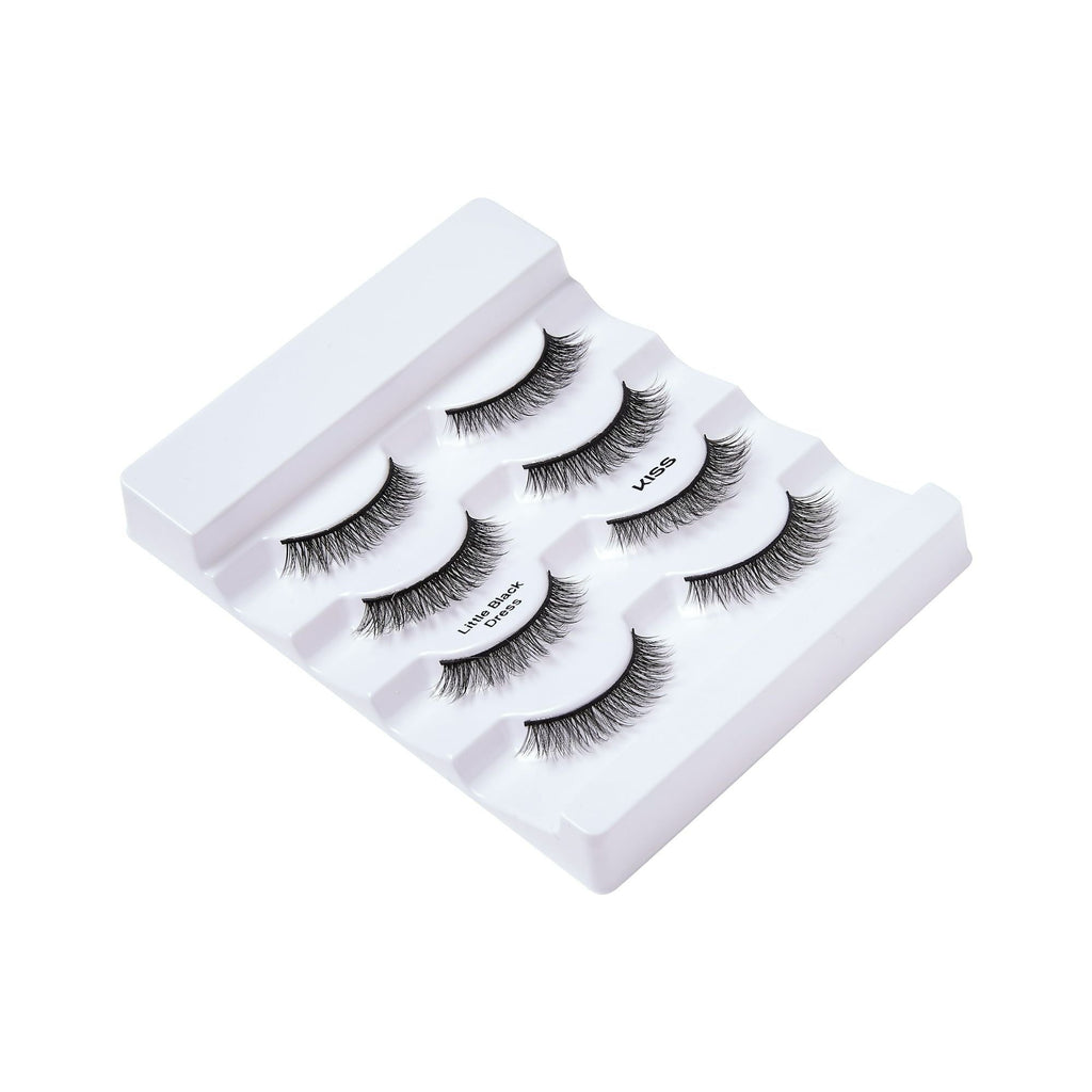 Kiss Lash Couture Faux Mink False Eyelashes, Little Black Dress (4 Pairs)