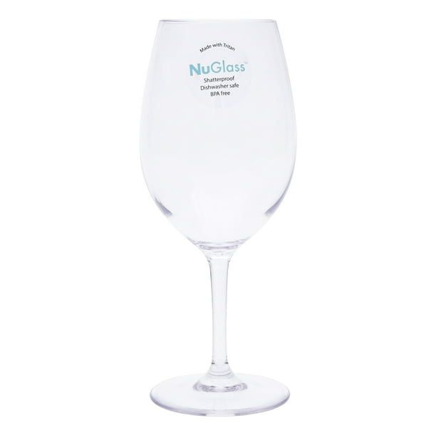 Better Homes & Gardens 20-Ounce Tritan Nuglass Stemmed Wine Glass, Clear