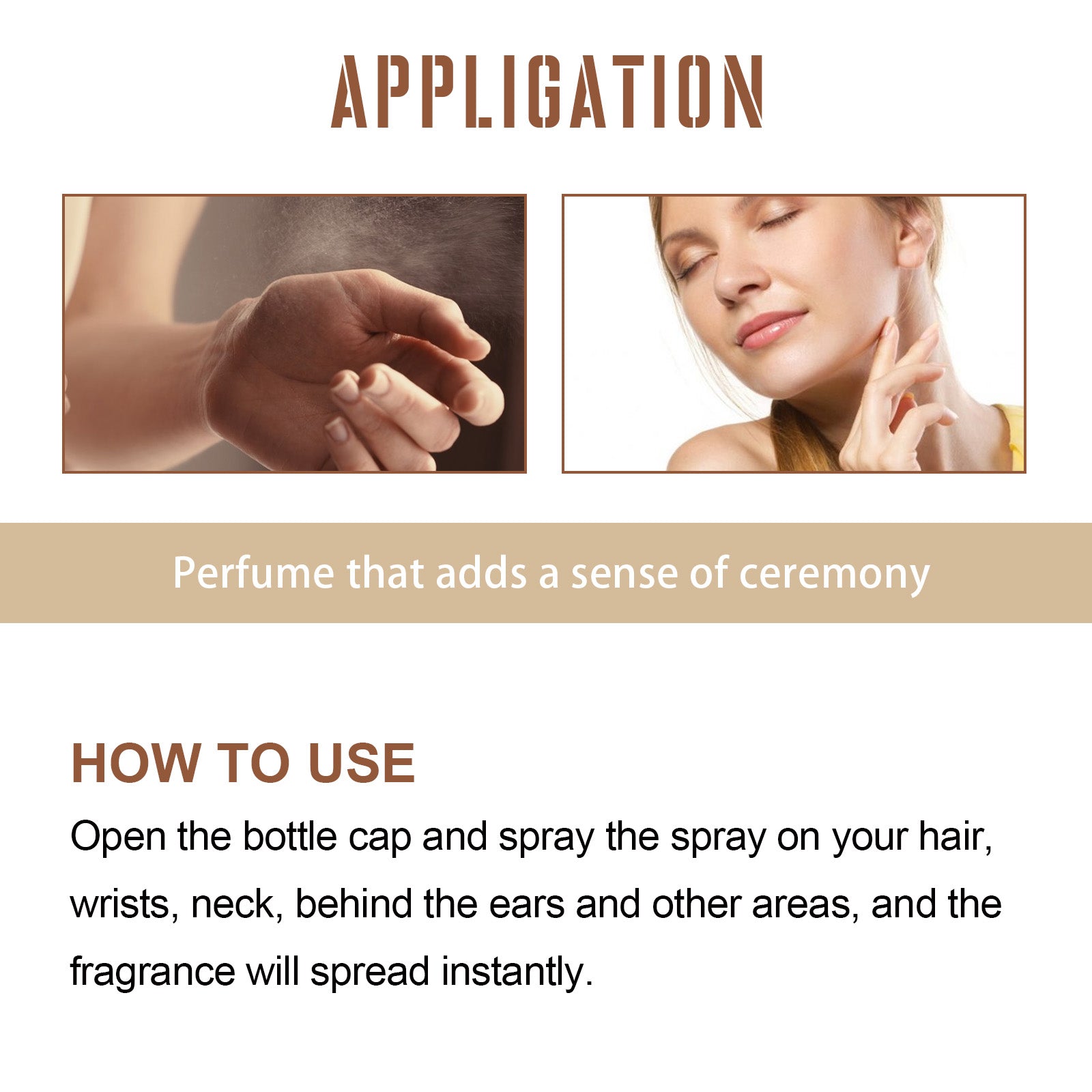 Perfume Spray Fresh Lasting Fragrance Non-Pungent Women's Date Perfume Spray