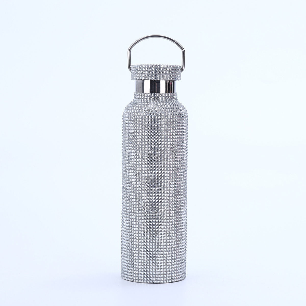 Stainless Steel Drill Bottle - portable car insulated cup outdoor portable large capacity sports kettle