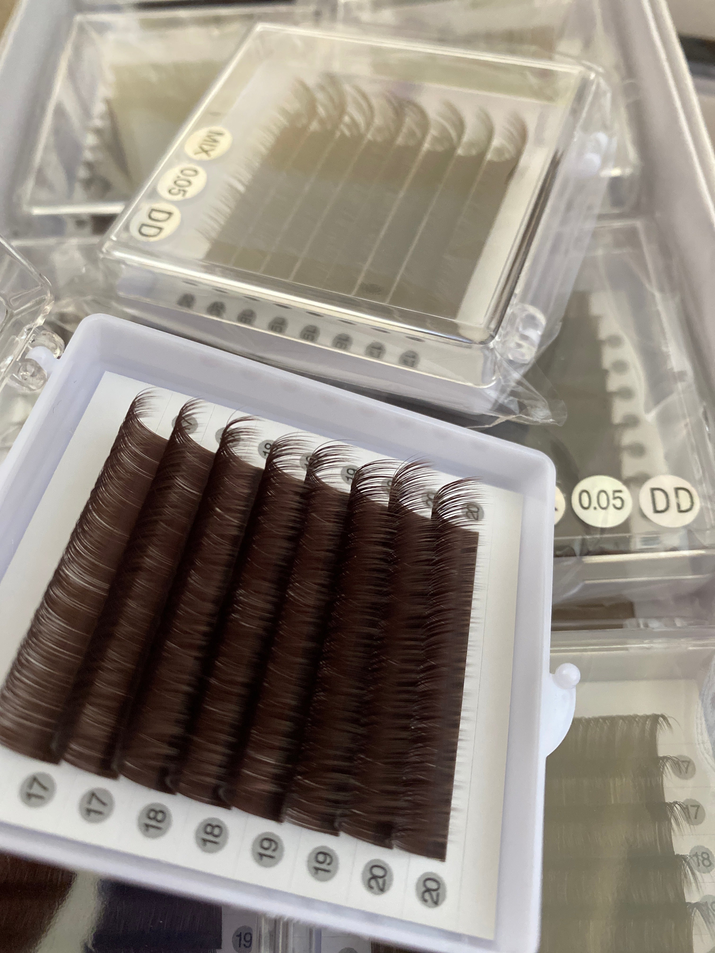 Espresso Brown-Black Color Lashes [8-lines]