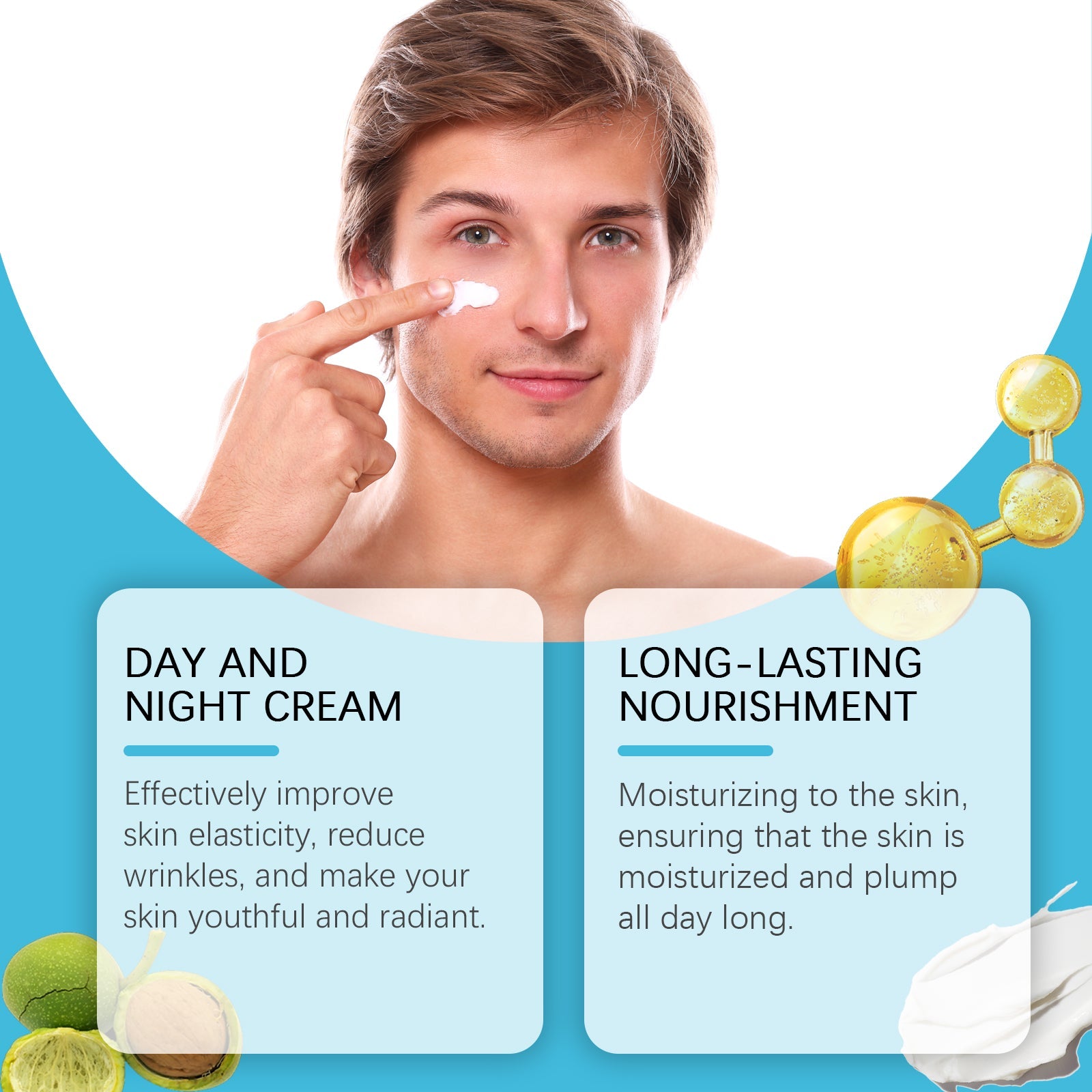 Men's Moisturizer, Deeply Nourishes Facial Skin And Improves Skin Quality