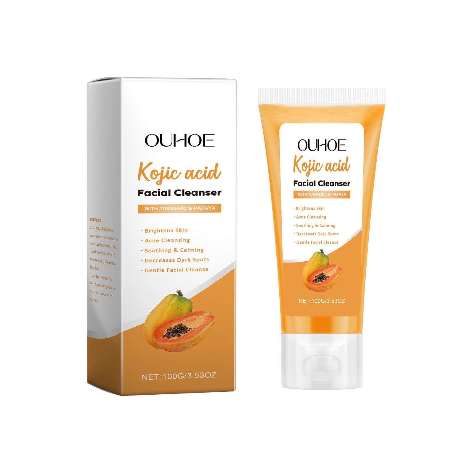 Papaya Facial Cleanser Cleans Pores, Balances Oils And Moisturizes And Moisturizes Skin