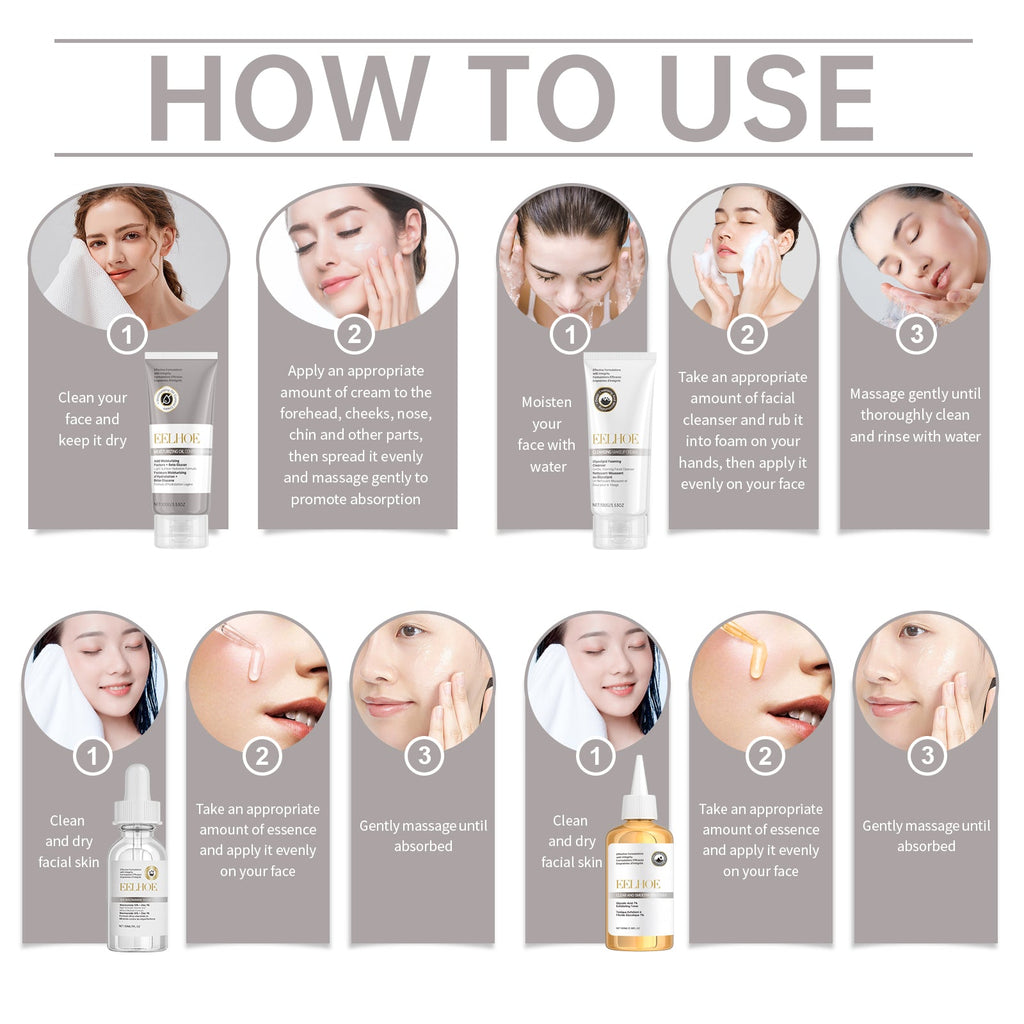 Acne Care Set Brightening Skin Gentle Moisturizing Repair Skin Moisturizing facial set