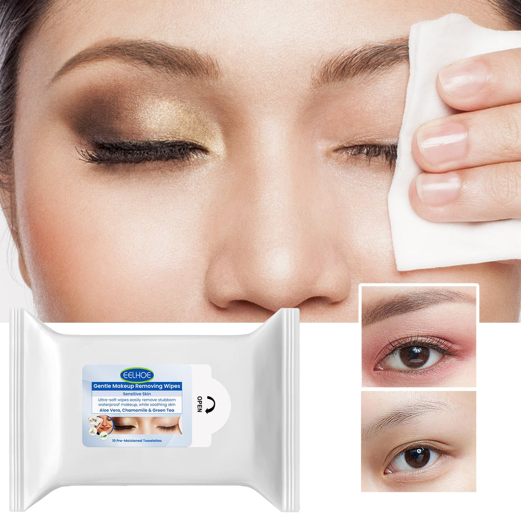 Gentle Makeup Remover Wipes Deep Cleanse Face Eye And Lip Makeup Gentle Refreshing Non-Irritating Makeup Remover Wipes