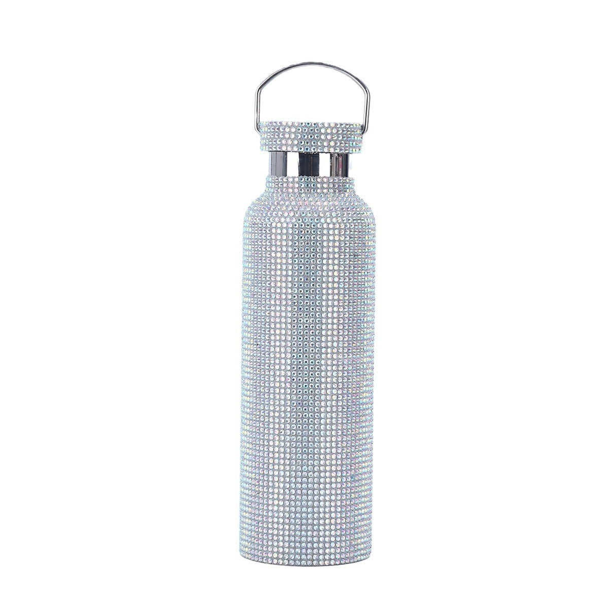 Stainless Steel Drill Bottle - portable car insulated cup outdoor portable large capacity sports kettle