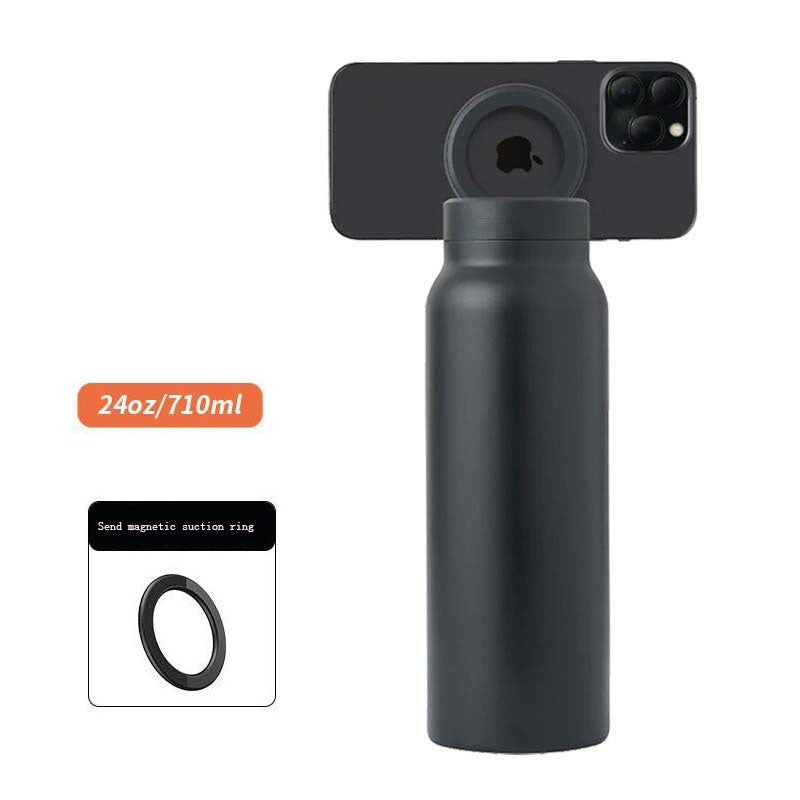 Magnetic Insulated Cup, Phone Holder, High Aesthetic Value Stainless Steel Cups