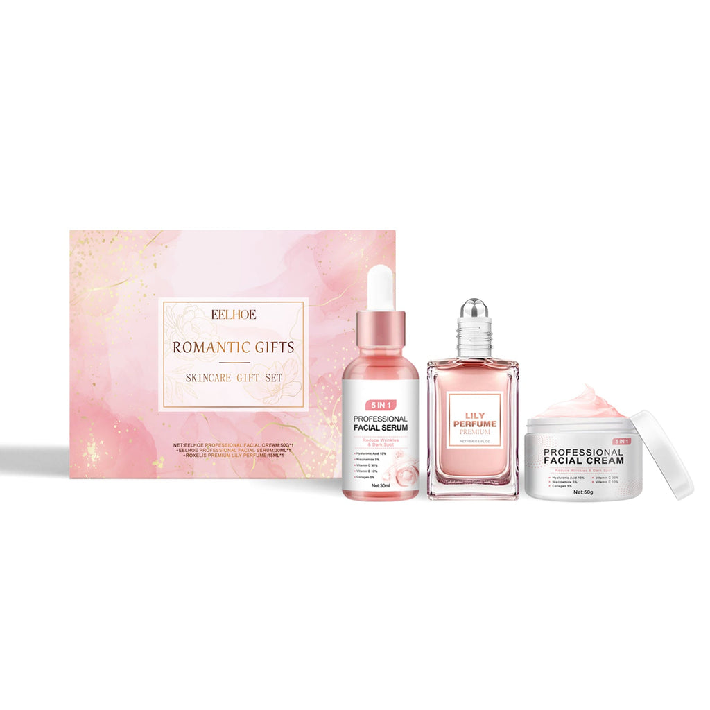 Pink Romantic Pleasure Skin Care Gift Box, Moisturizing And Moisturizing Skin Romantic Fragrance Body Care