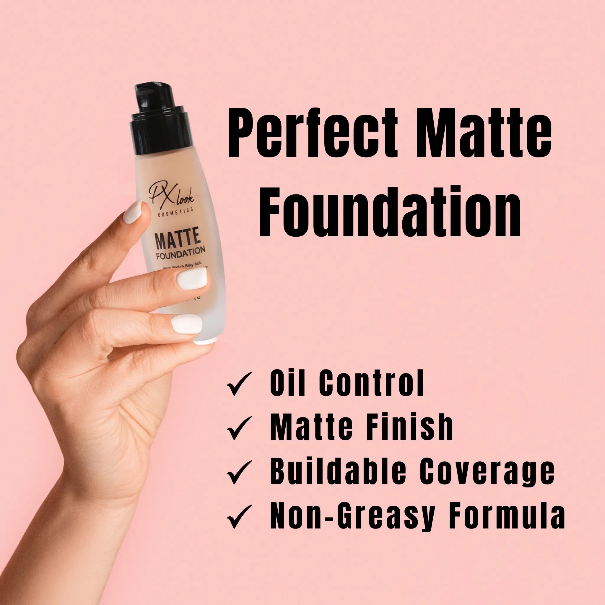 Pxlook Matte Foundation for Oily Skin