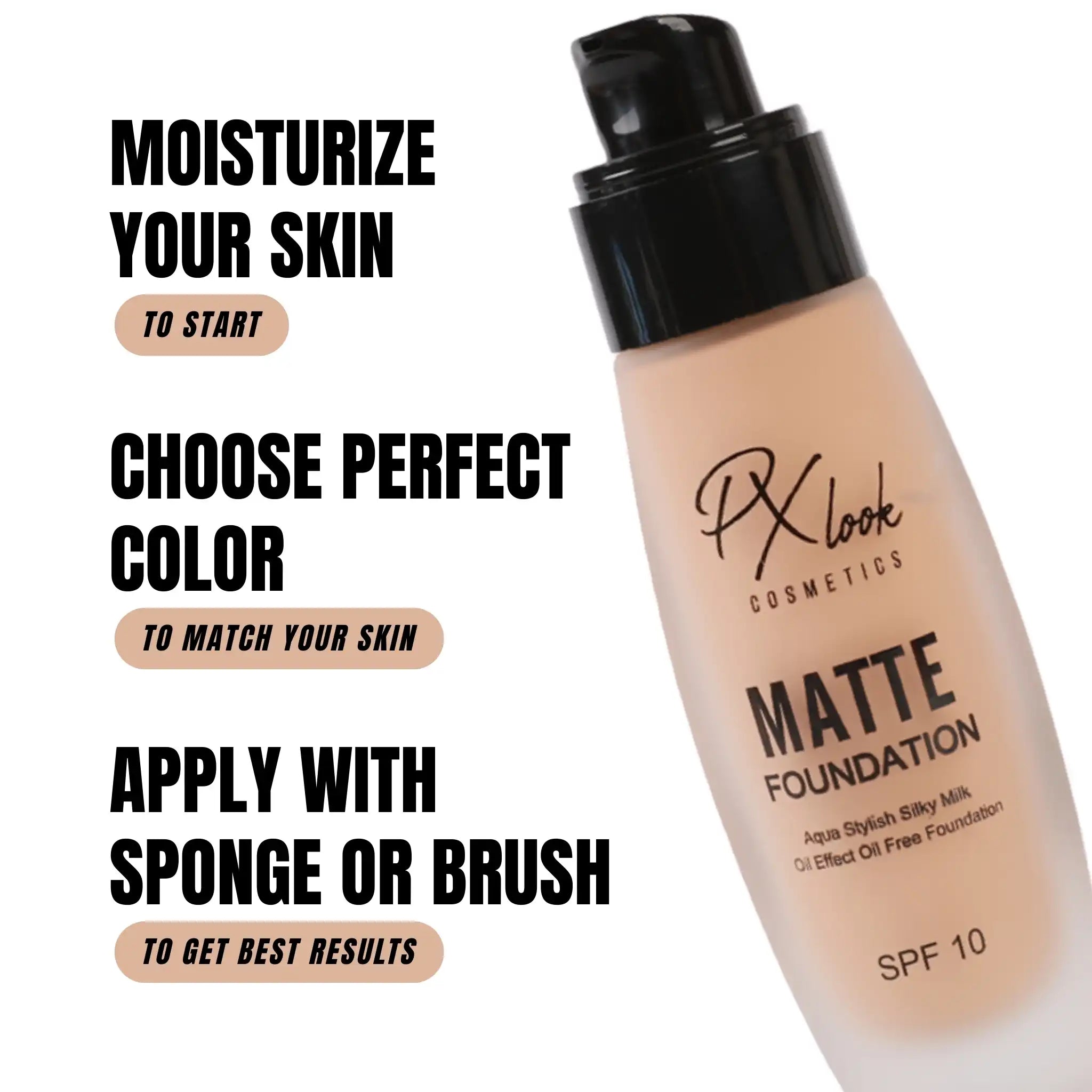 Pxlook Matte Foundation for Oily Skin
