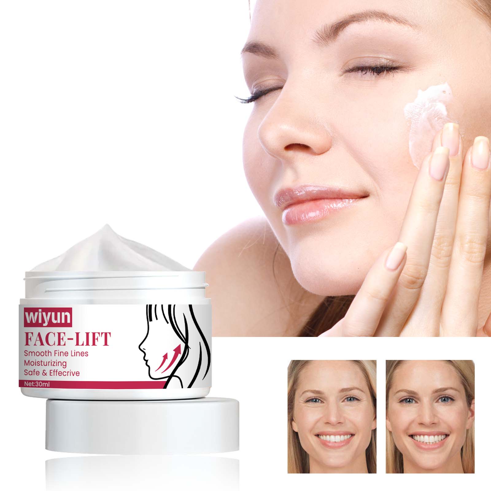 Face-Lift Cream, Firming And Lifting Face Skin Lighten Fine Lines And Wrinkles Hydrating Anti-Aging Cream