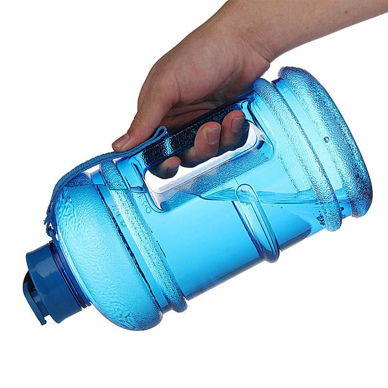 2.2L Gym Large Capacity PETG Sports Bottle Plastic Dumbbell Water Bottle Portable Bucket Cup