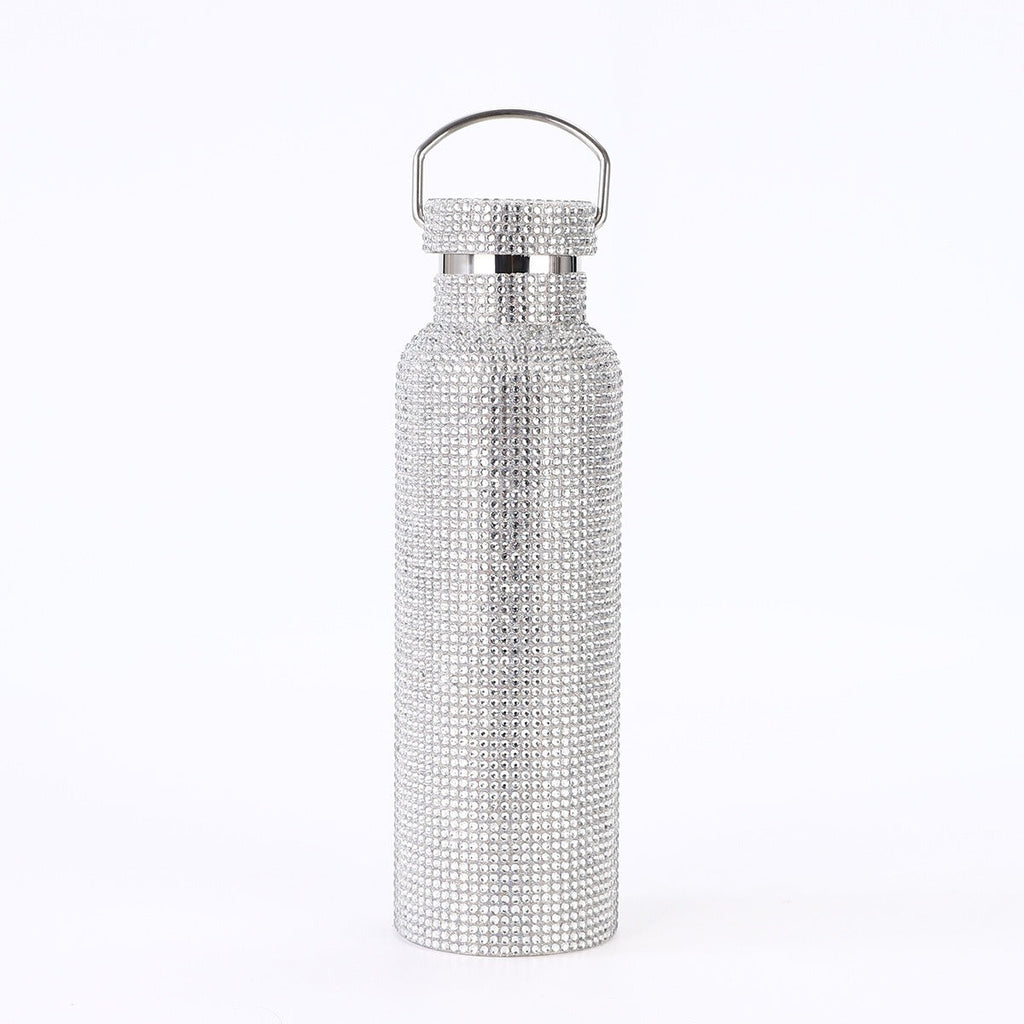 Stainless Steel Drill Bottle - portable car insulated cup outdoor portable large capacity sports kettle