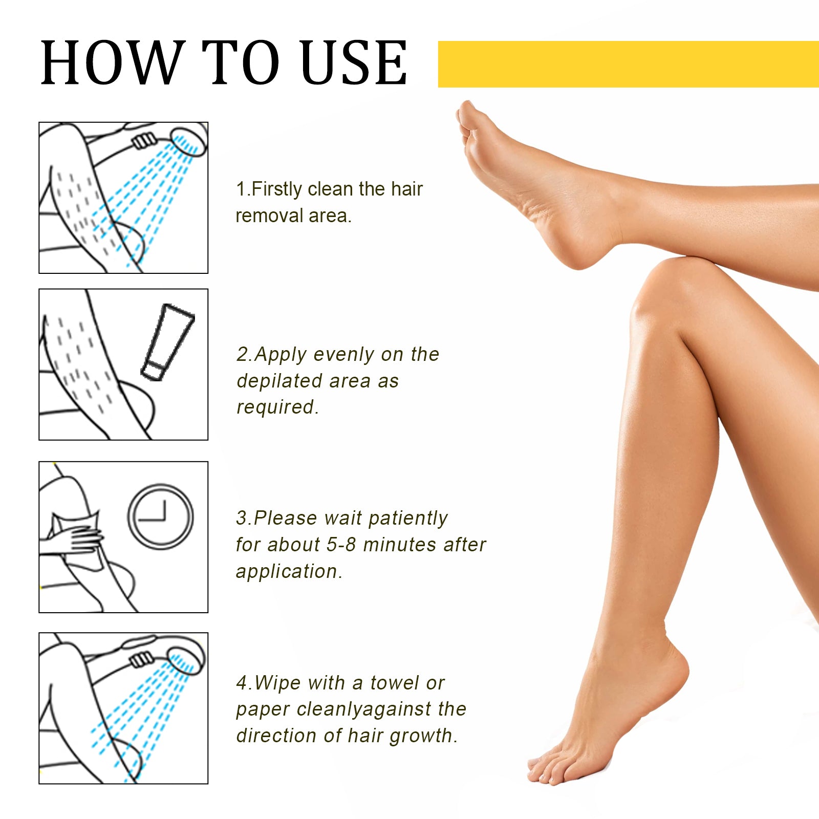 Honey And Milk Hair Removal Cream, Quick And Gentle Hair Removal All Over The Body Smooth Skin Hair Removal Cream