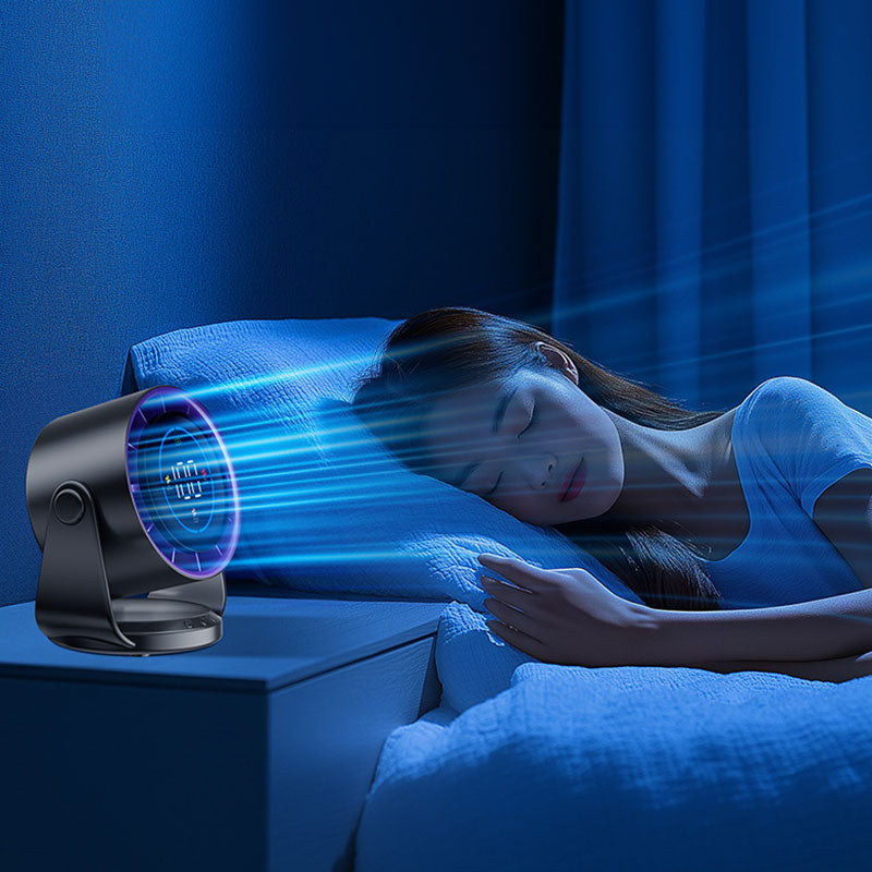 2025 New 100-Speed High - Speed Circulating Fan for Home. 6 - Inch Charging Digital Display, Turbo Desktop Electric Fan