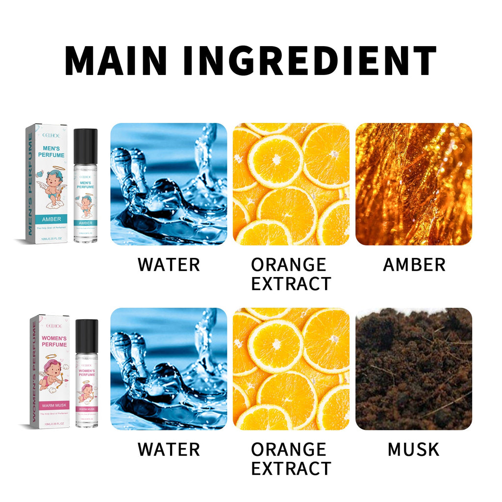 Women's Perfume, Long-Lasting Light Fragrance Fresh Natural Niche Fragrance Wrist Behind Ear Perfume