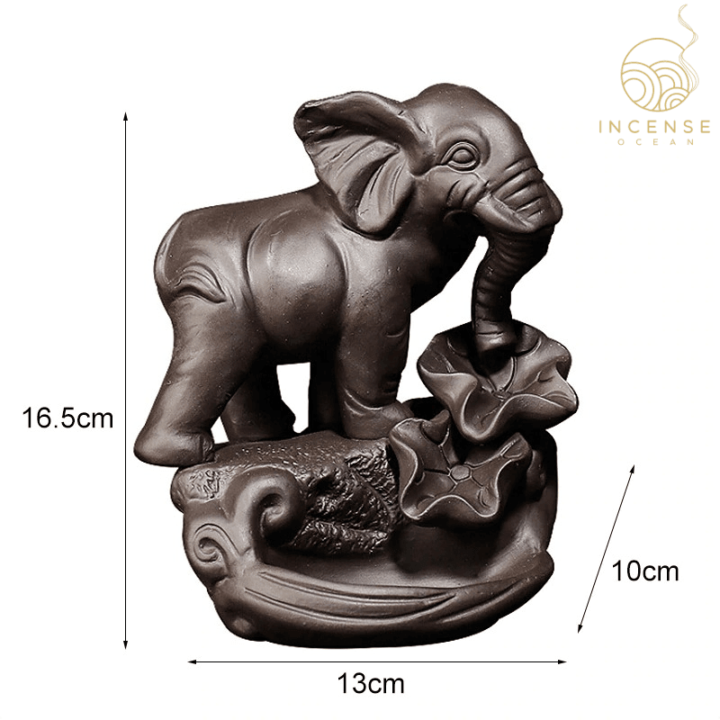 Ceramic Elephant Incense Burner