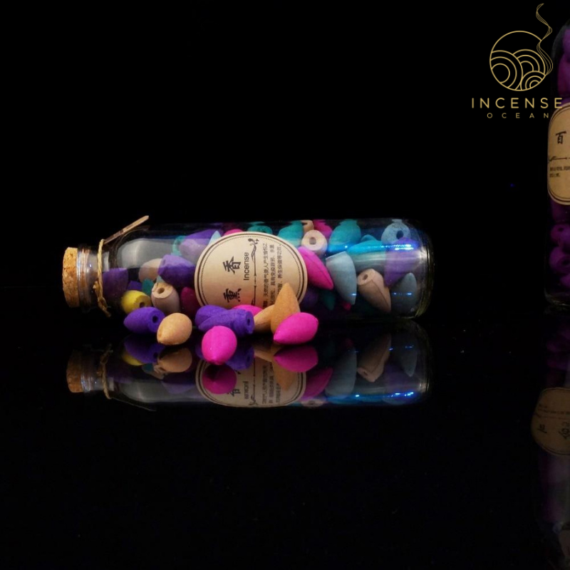 Glass Bottle Package Incense Cones