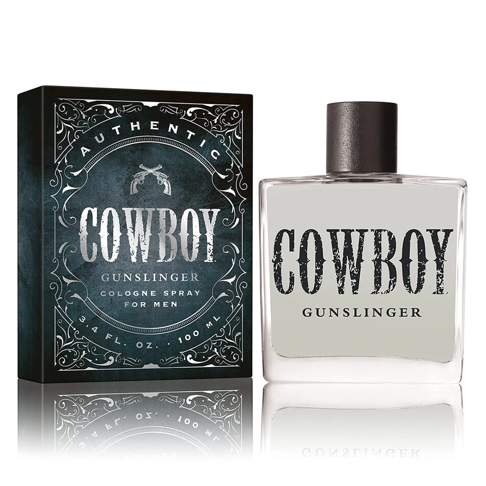 Tru Western Cowboy Gunslinger Men's Cologne, 3.4 fl oz (100 ml) - Warm, Fresh, Bold