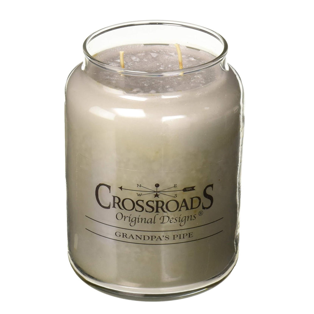 Crossroads Grandpa's Pipe Scented 2-Wick Candle, 26 Ounce