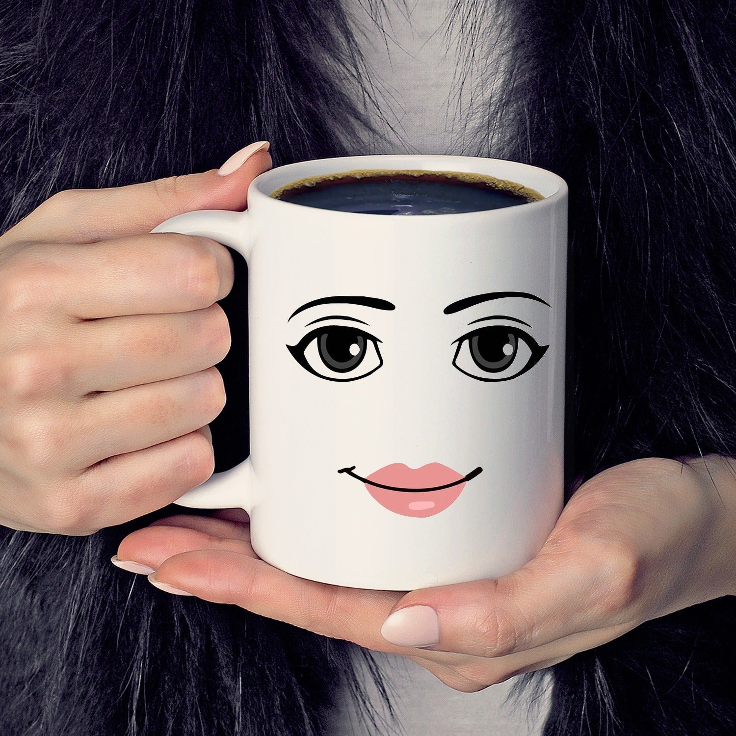 Roblox Woman Facial Expression Mug