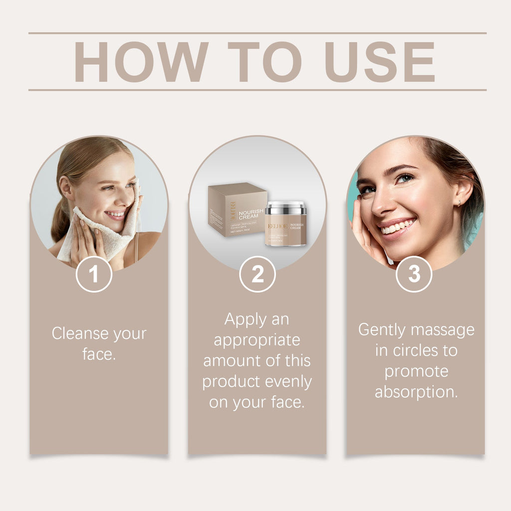 Facial Nourishing Cream Moisturizes And Hydrates Skin For A Long Time