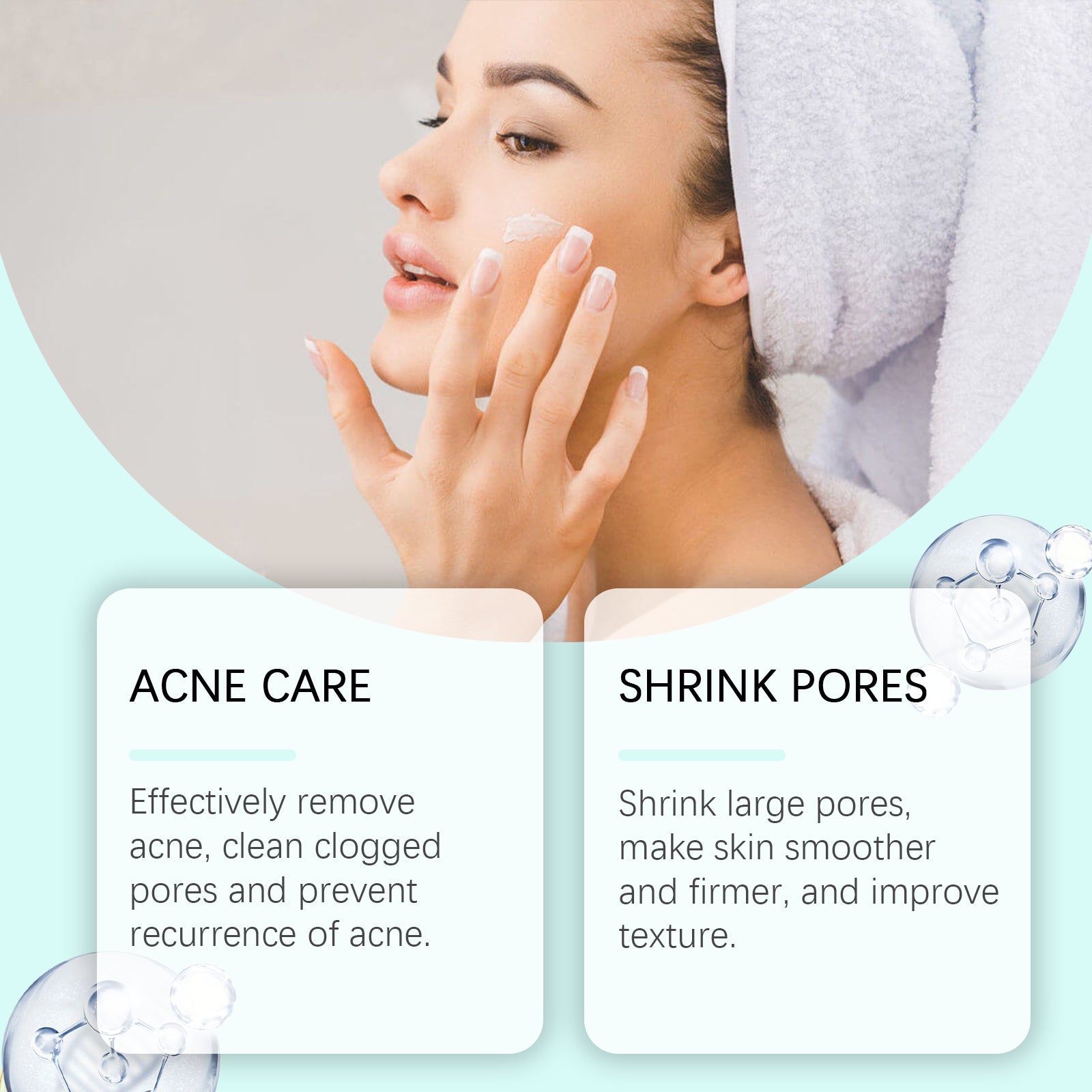 Azelaic Acid Acne Cream, Oil Control Gentle Moisturizing Acne Skin Moisturizing Daily Facial Cream
