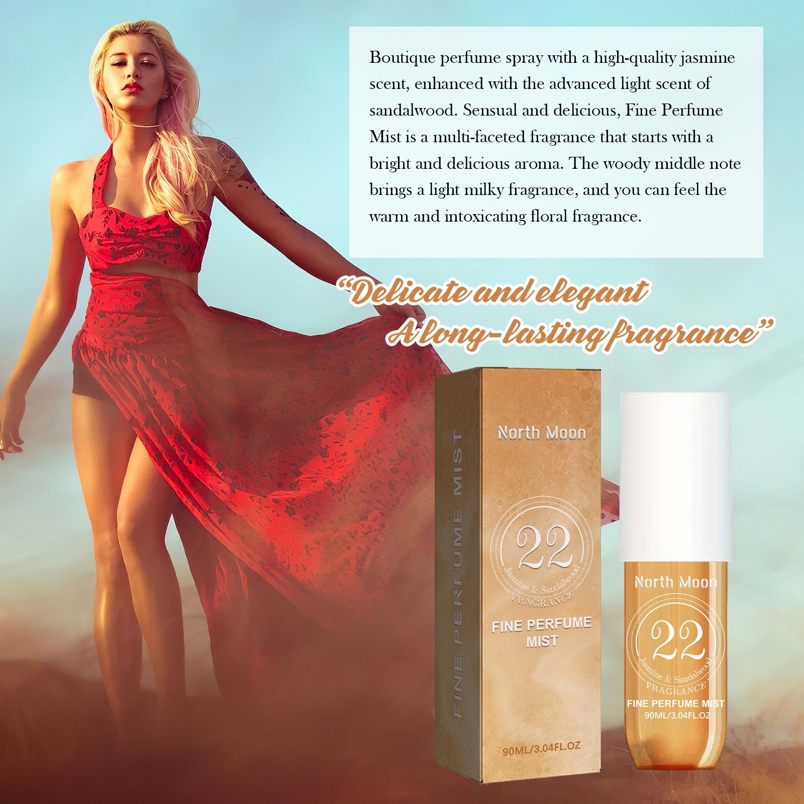 Perfume Spray Fresh Lasting Fragrance Non-Pungent Women's Date Perfume Spray