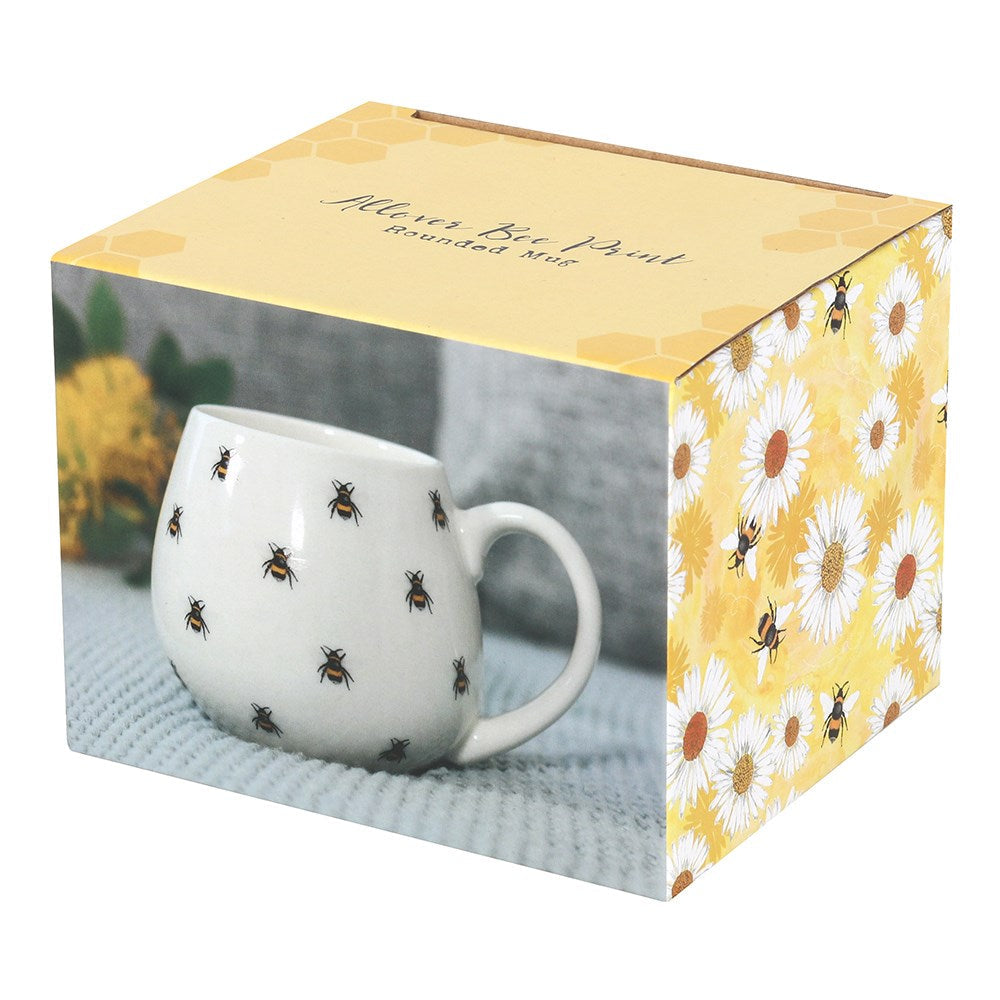 Bee Print Rounded Mug-2