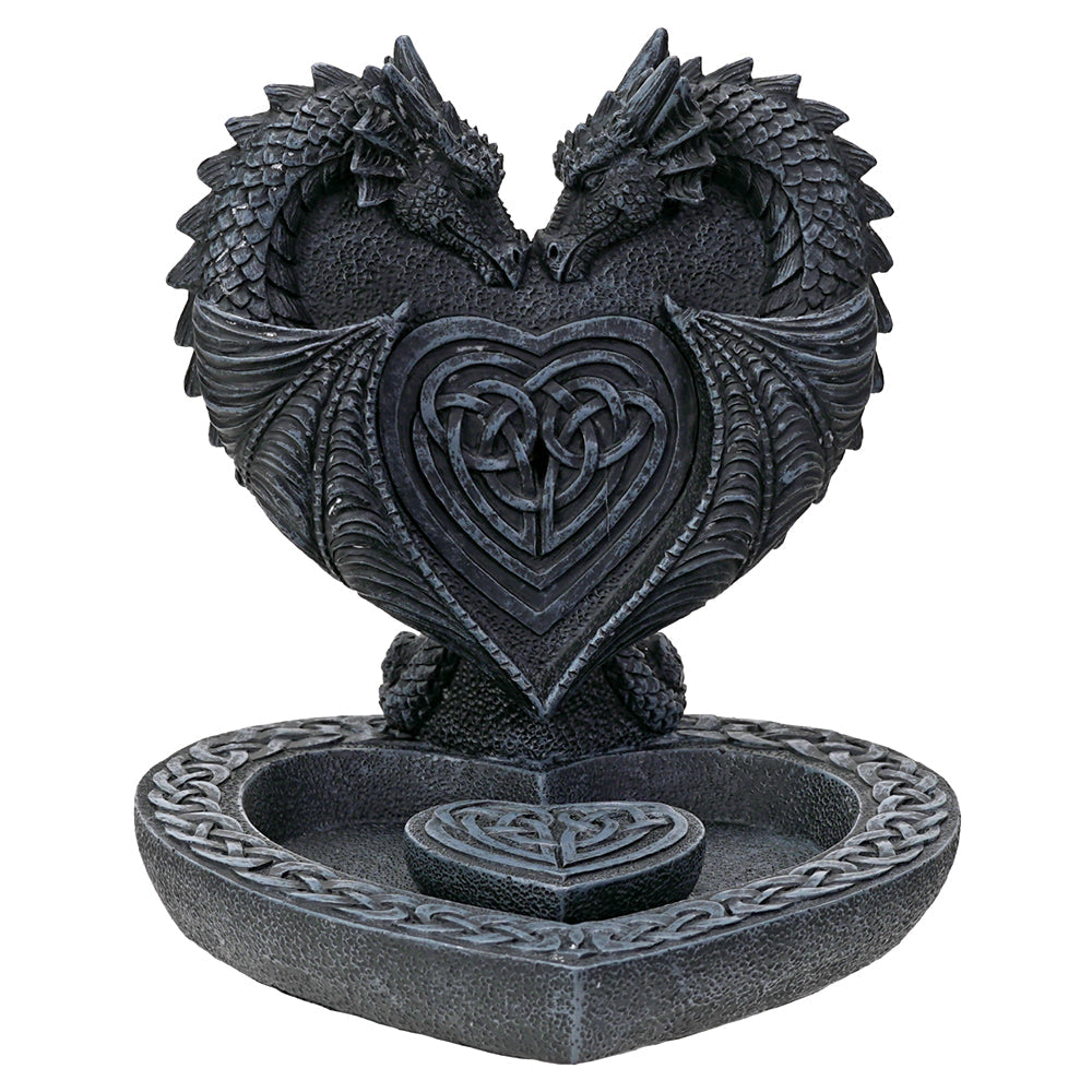 Dual Dragon's Heart Backflow Incense Burner