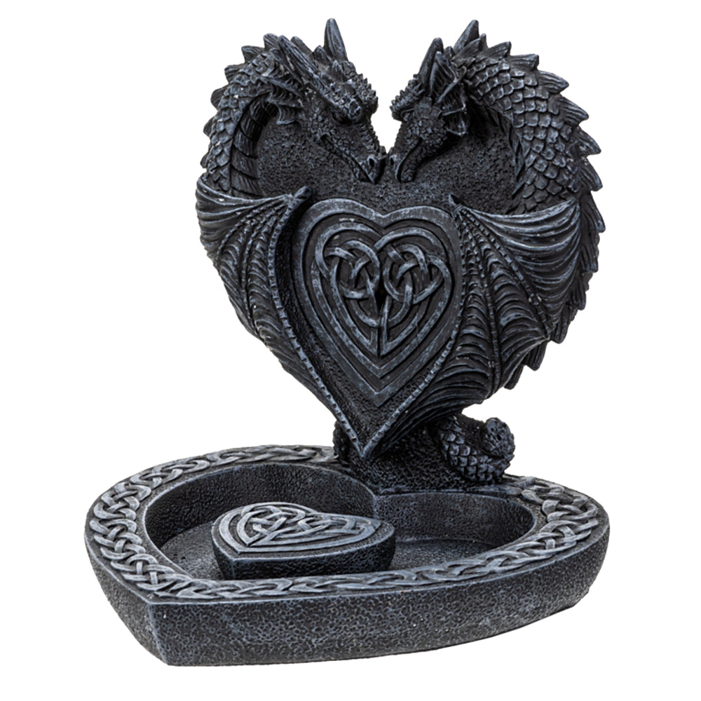 Dual Dragon's Heart Backflow Incense Burner
