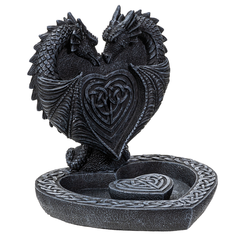 Dual Dragon's Heart Backflow Incense Burner