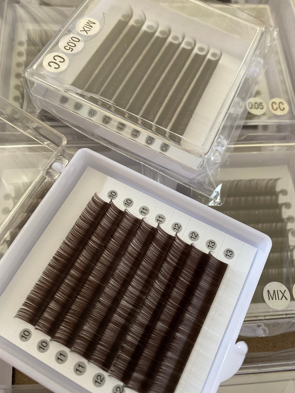 Espresso Brown-Black Color Lashes [8-lines]