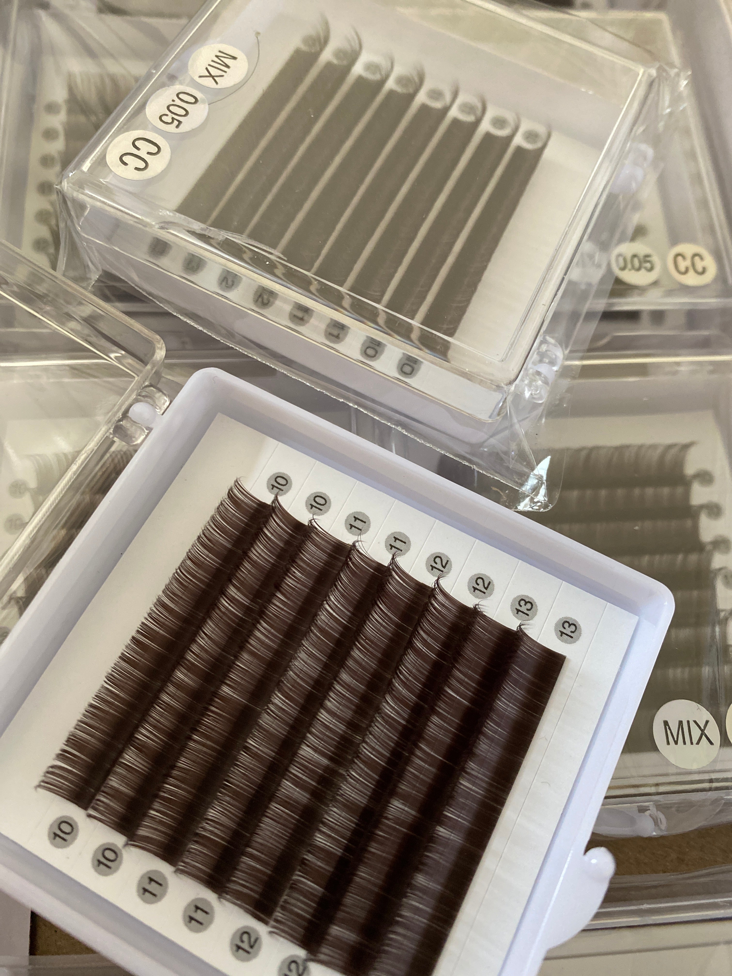 Espresso Brown-Black Color Lashes [8-lines]