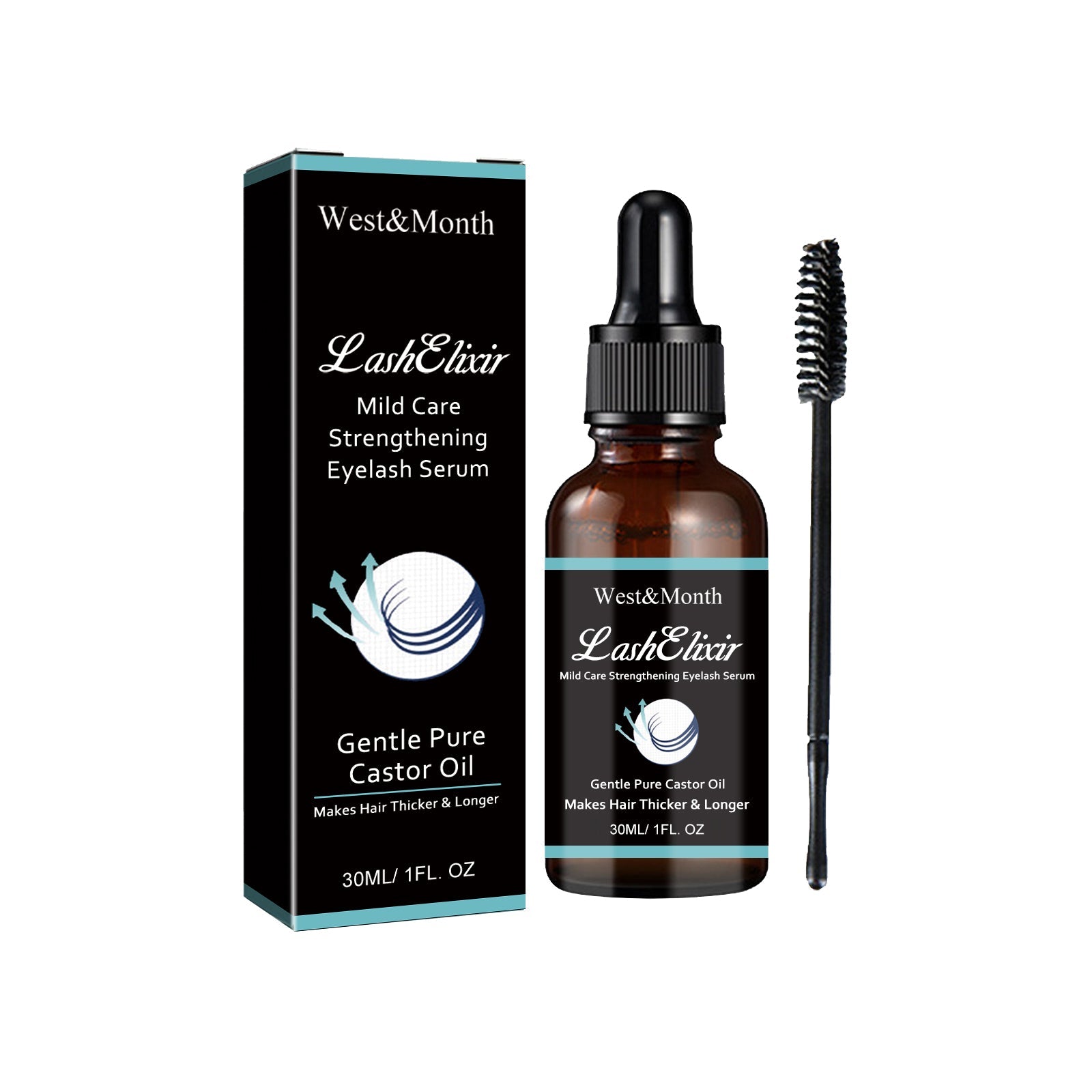 Mild Care Strengthening Eyelash Serum, Volute Thick Black Beautiful Slender Natural Gentle Not Easy To Stain Mascara