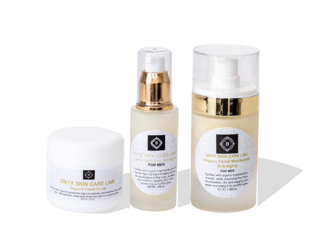 Organic Three-Step Anti-Aging Facial System For MEN
