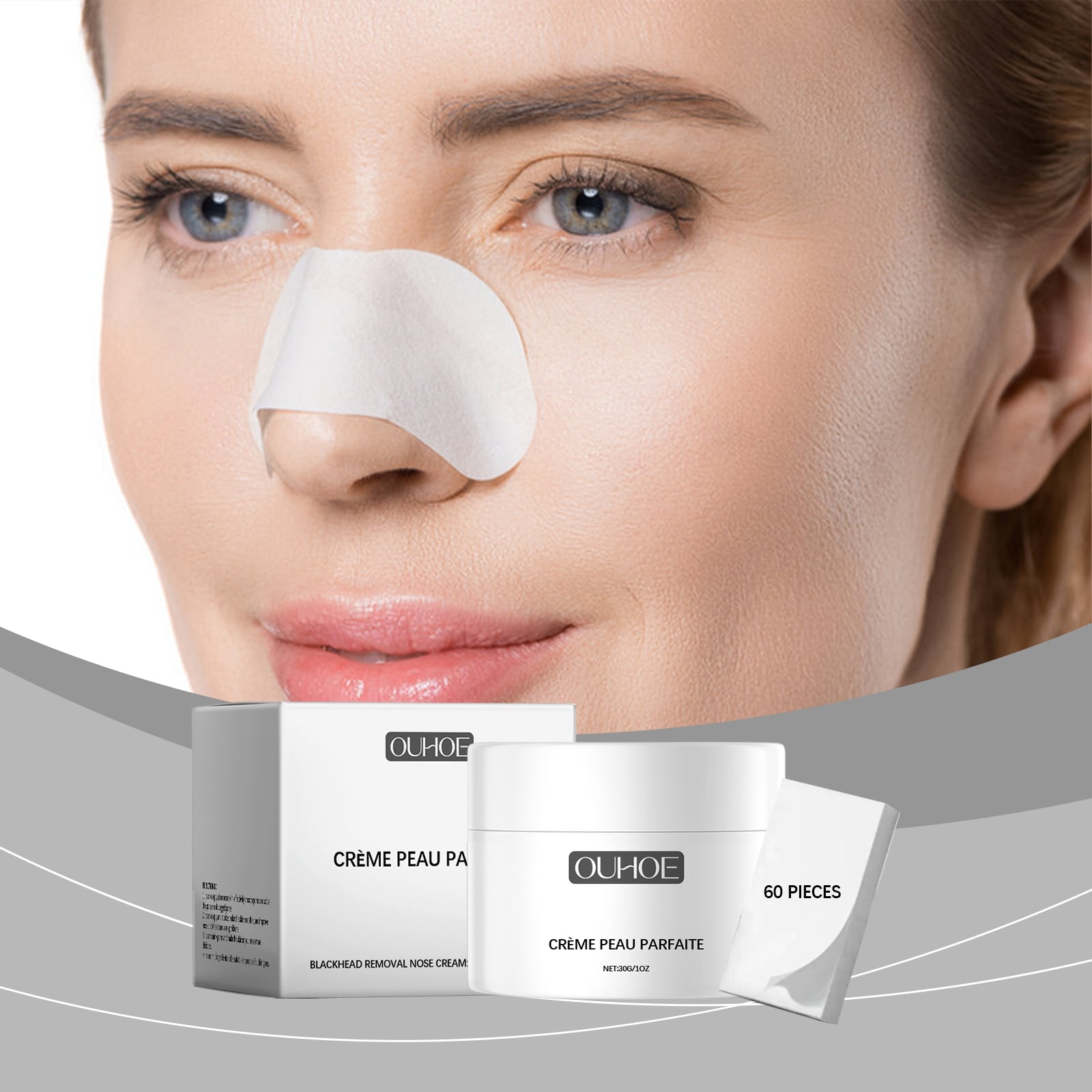 Pore Cleanser Nose Patch Gentle Care For The Nose To Clean Blackheads And Balance Oil Refreshing Nose Patch