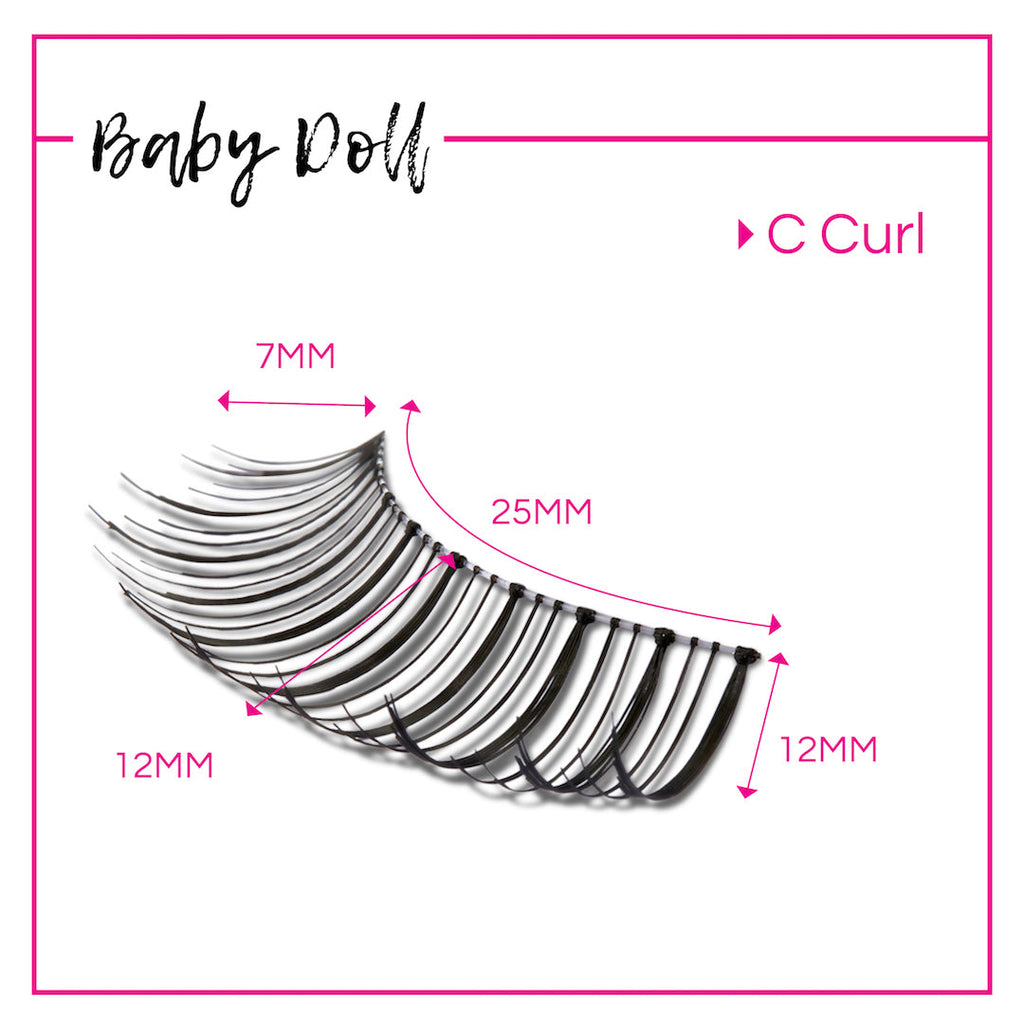 GladGirl False Lash Kit - Baby Doll