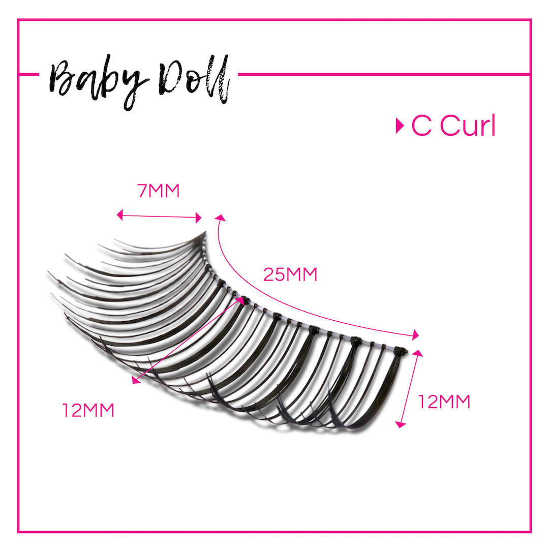 GladGirl False Lash Kit - Baby Doll