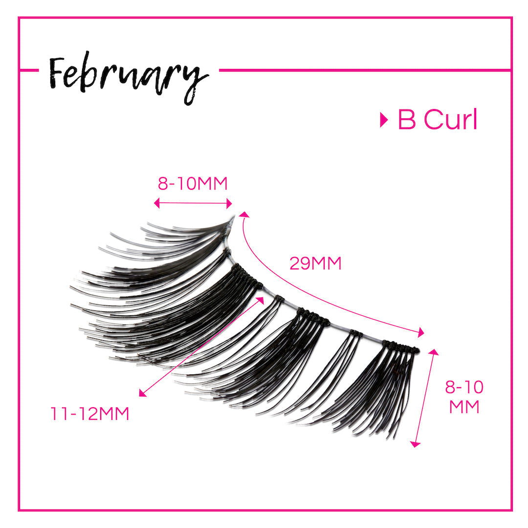 GladGirl False Lashes Bundle - February