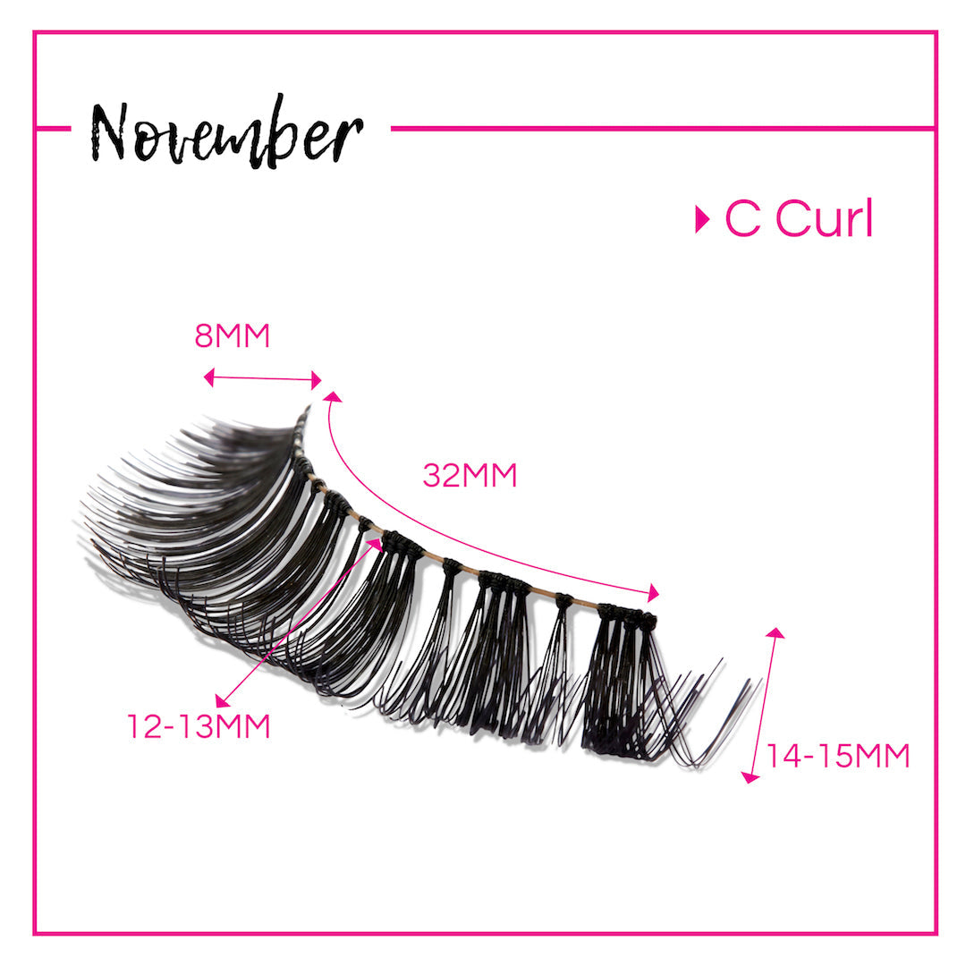GladGirl False Lash Kit - November