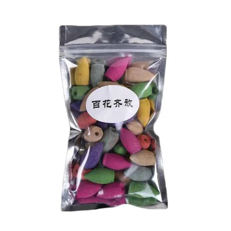 Indoor Decoration Crafts Backflow Tower Cones Censer Geometric Waterfall Aroma Burner Incense Holder Living Room Office Ornament