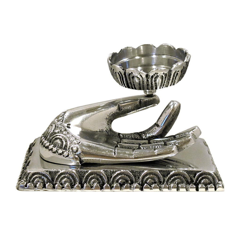 Hand of Compassion Metal Burner