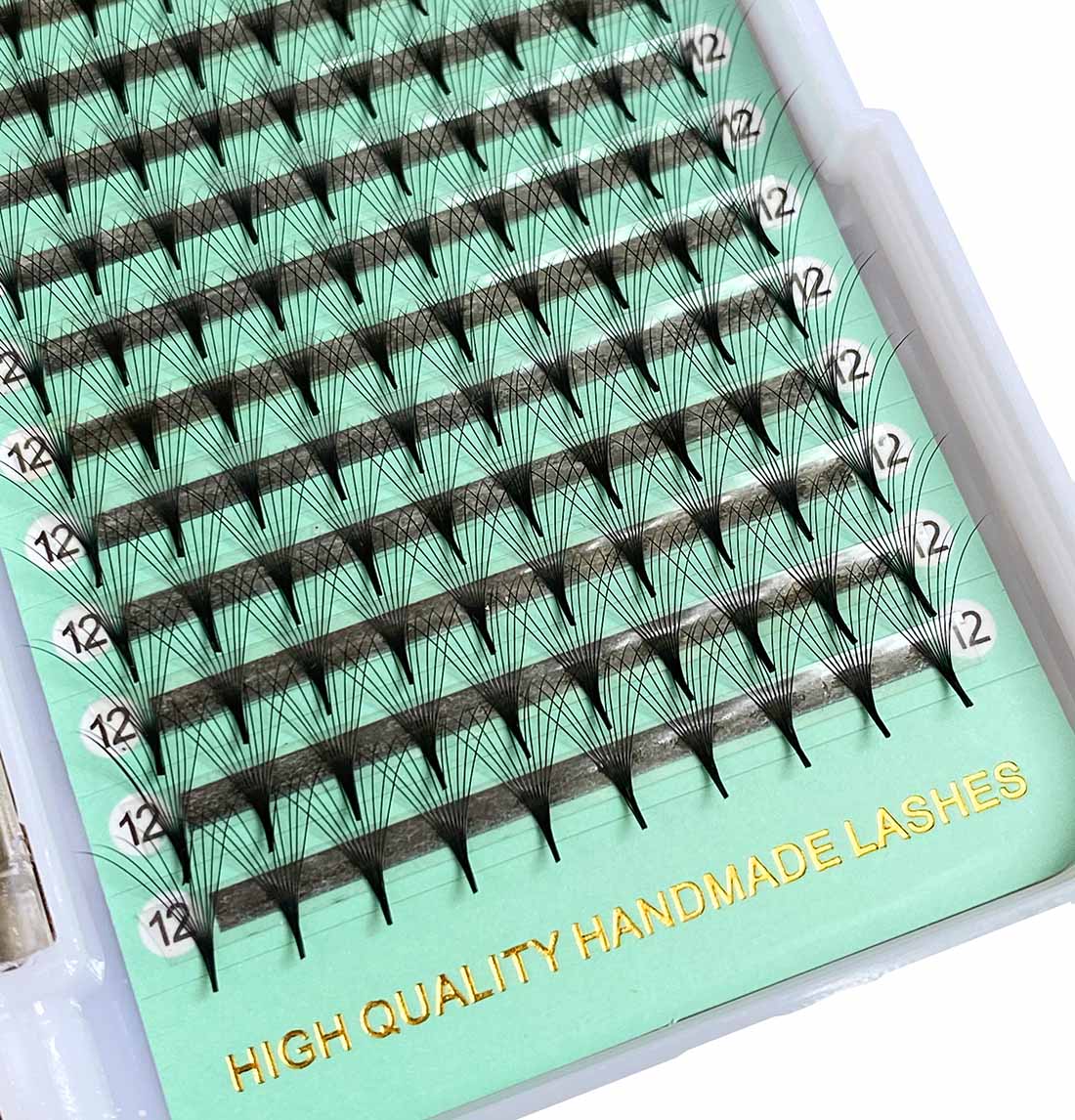 8D - 0.07mm Slim/Pointy Root Medium Stem Premade Fans [16 lines-160 fans]