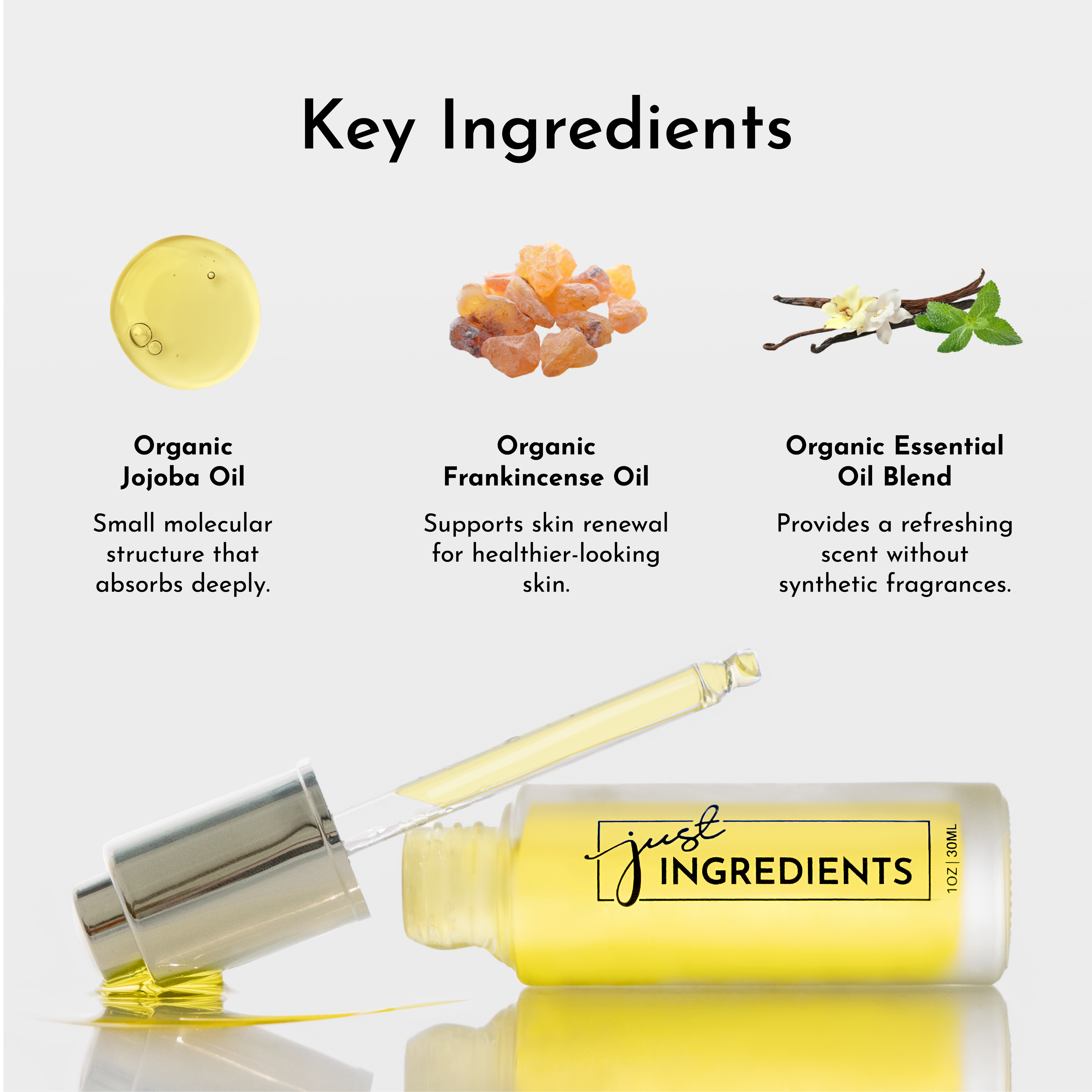 Organic Face Serum Oil - 1 oz