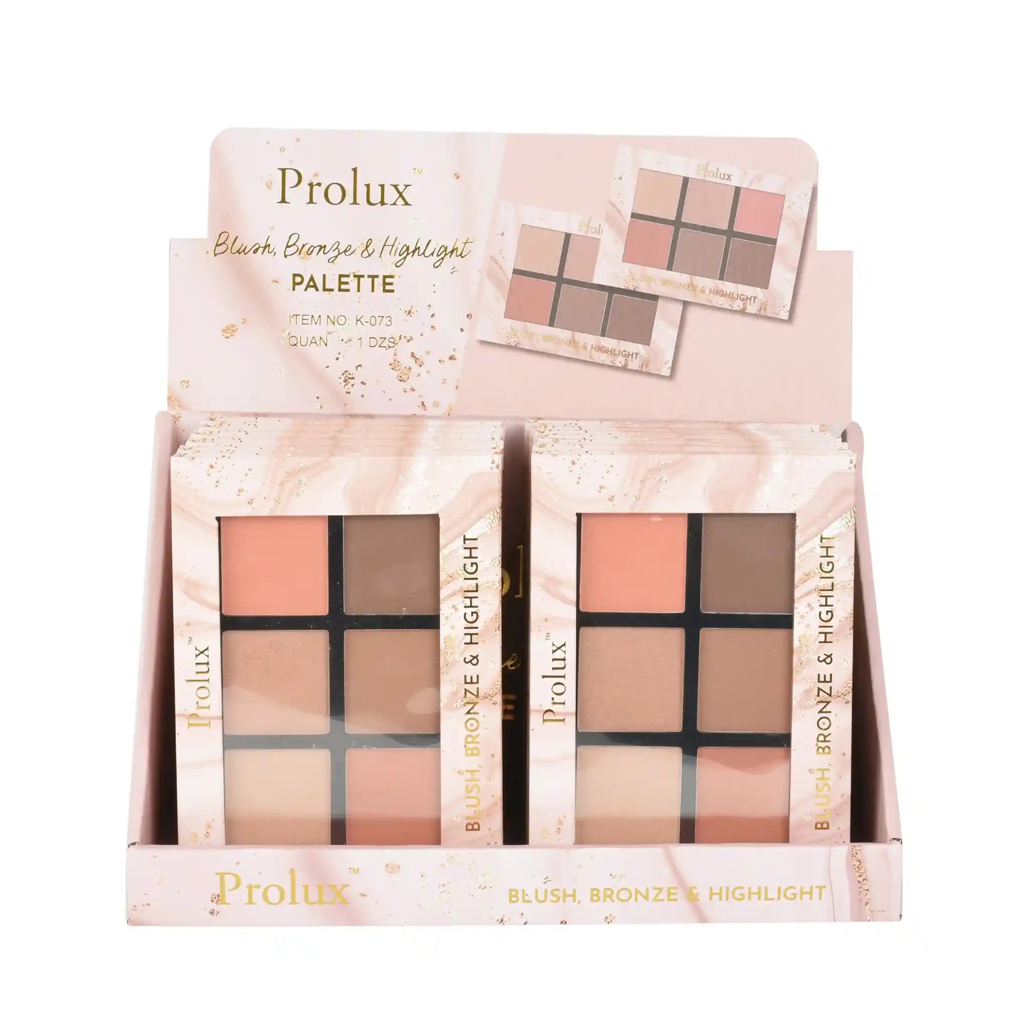 Prolux Blush Bronze Highlight Palette
