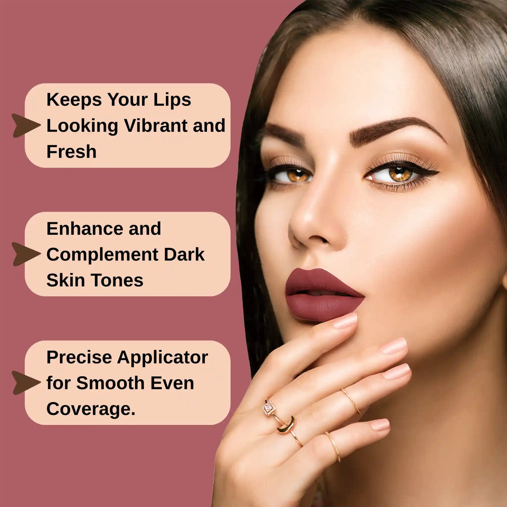 Prolux Matte Lip Gloss for Dark Skin