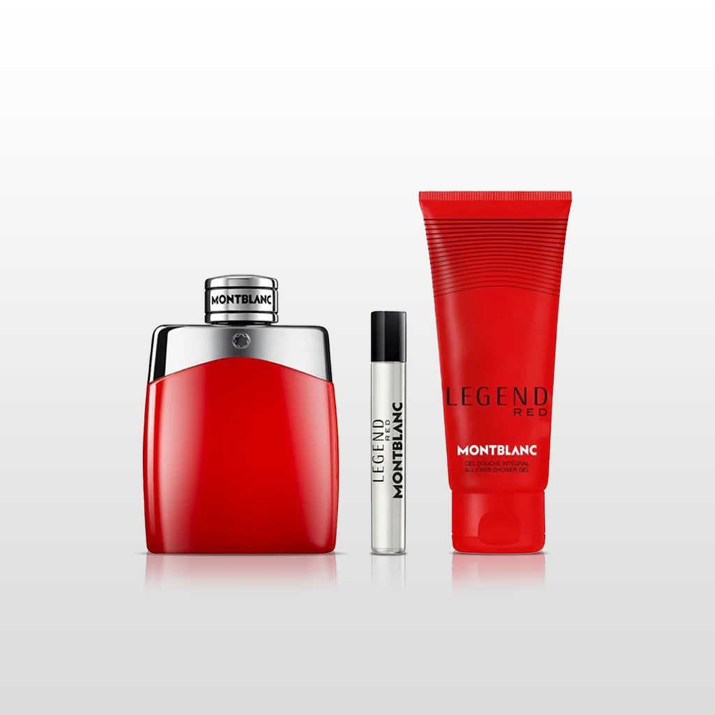 Montblanc Legend Red Gift Set for Men, Includes: 3.3 Oz EDP, Mini EDP and Deodorant stick