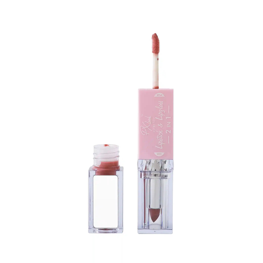 2-in-1 Lipstick and Lip Gloss Combo