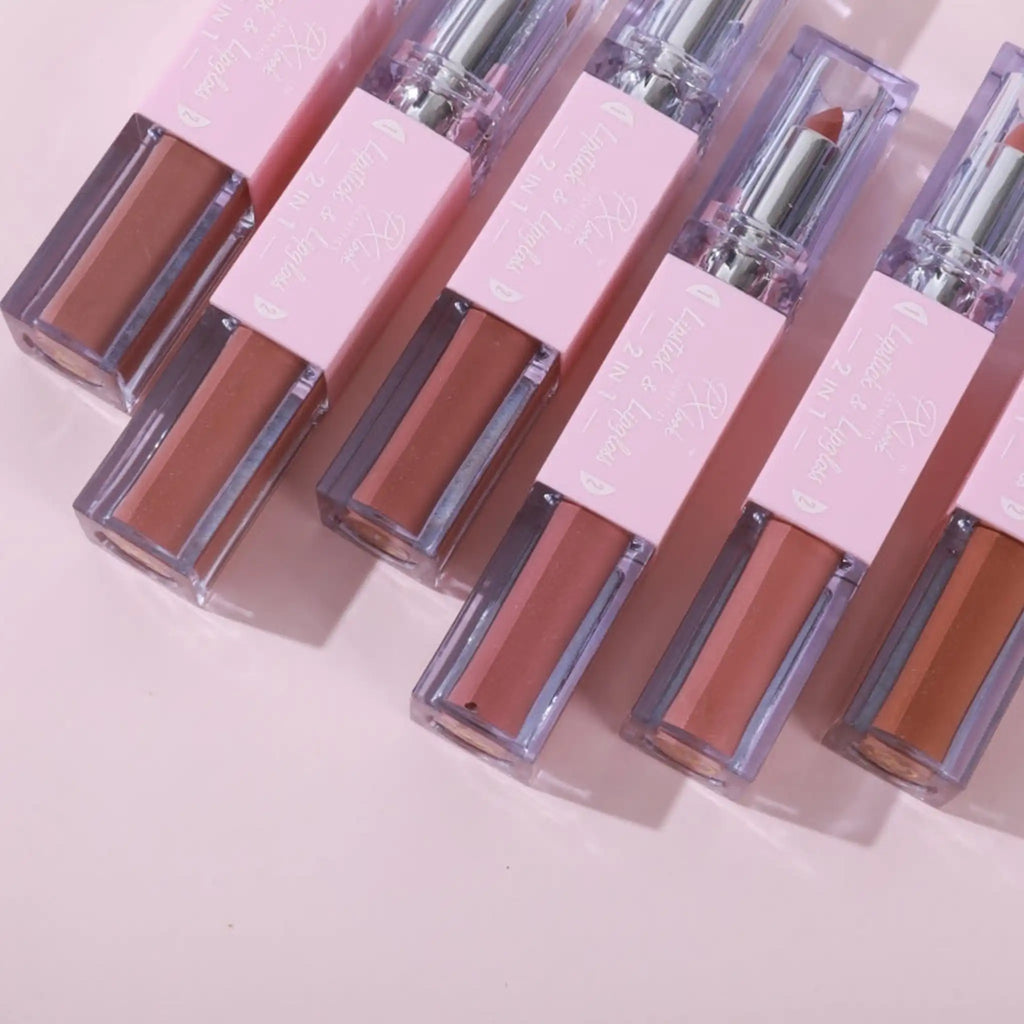 2-in-1 Lipstick and Lip Gloss Combo